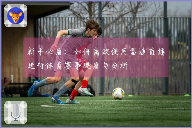 新手必看：如何高效使用雷速直播进行体育赛事观看与分析